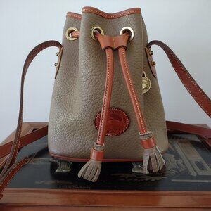 Dooney & Bourke All Weather Vintage Mini Drawstring Bucket Handbag